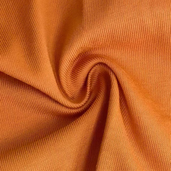 White 21S liquid-ammonia-finished BCI cotton jersey fabric