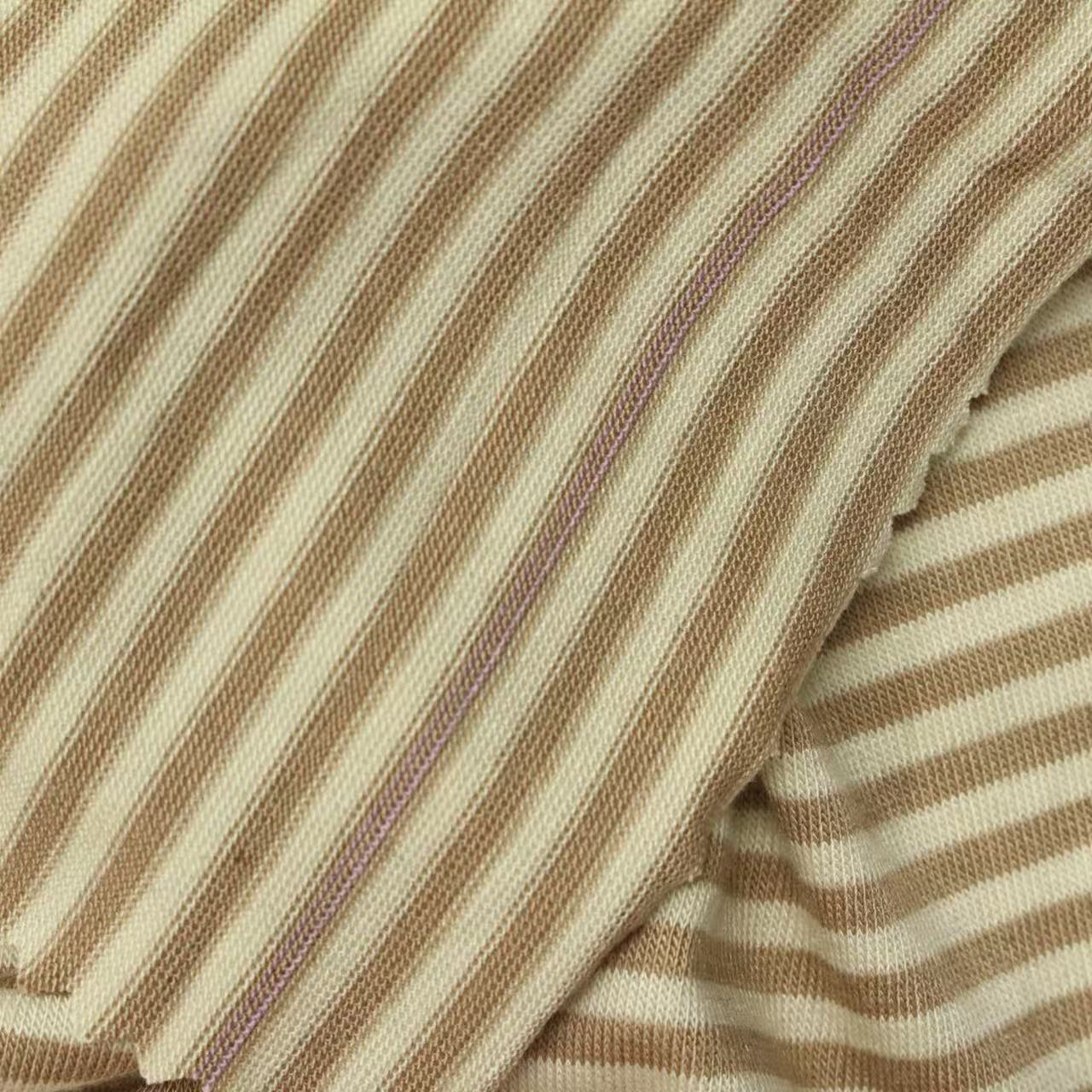 Jersey rayé bambou-élasthanne – vue du tissu