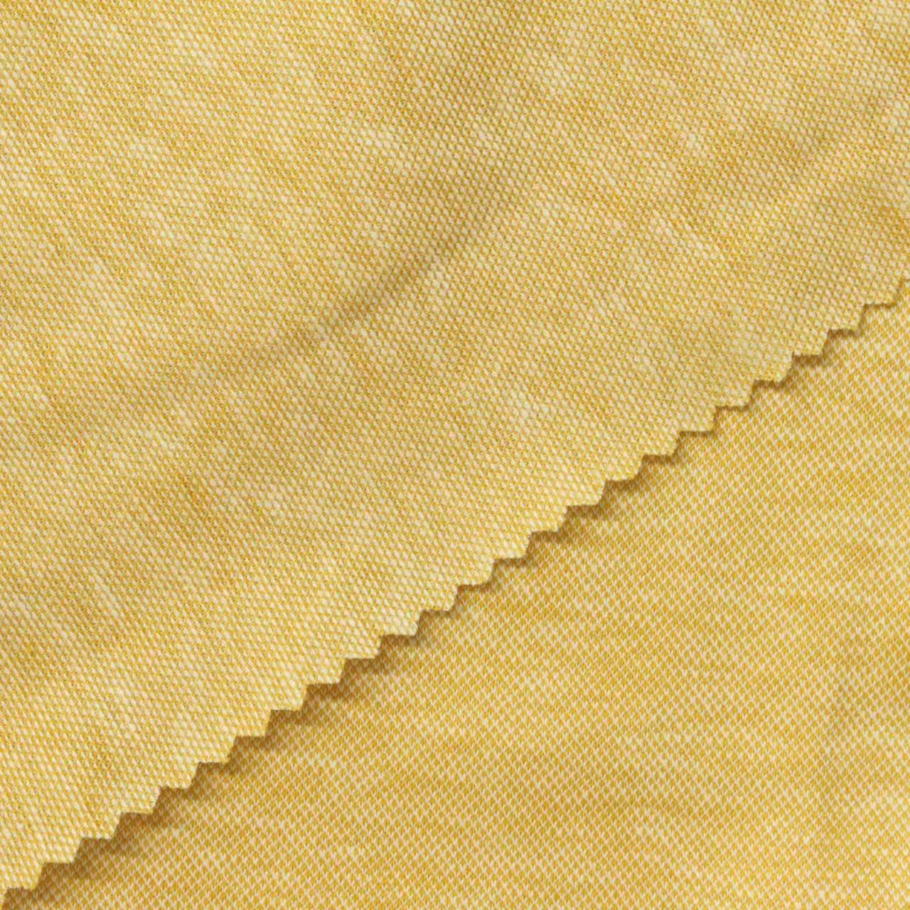 Mercerizado BCI Textura de tela de piqué de lino y algodón y detalle de color