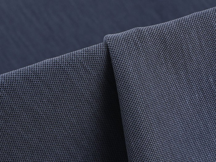 Sand-washed modal polyester pique fabric front view