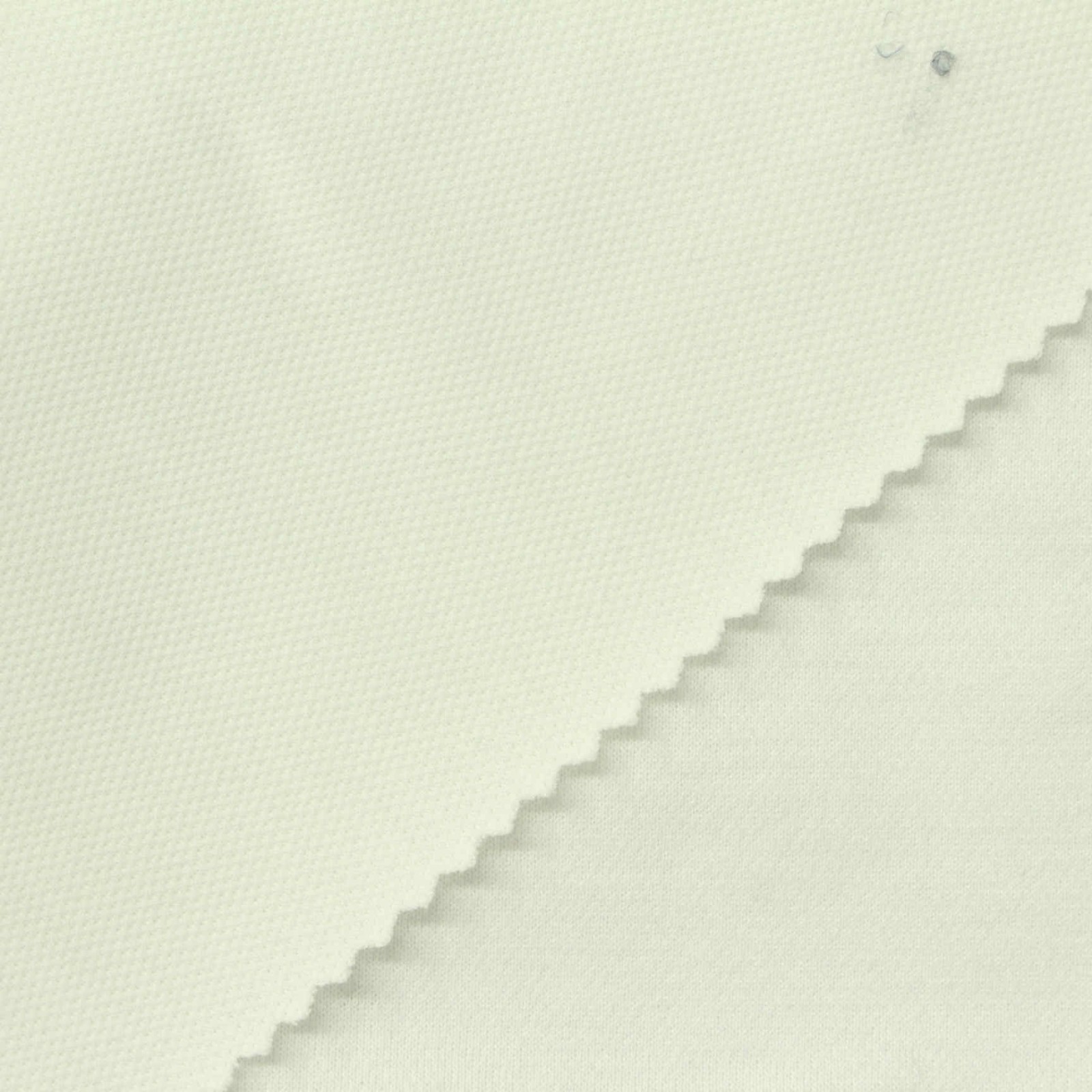 Sorona bi-component pique fabric texture detail
